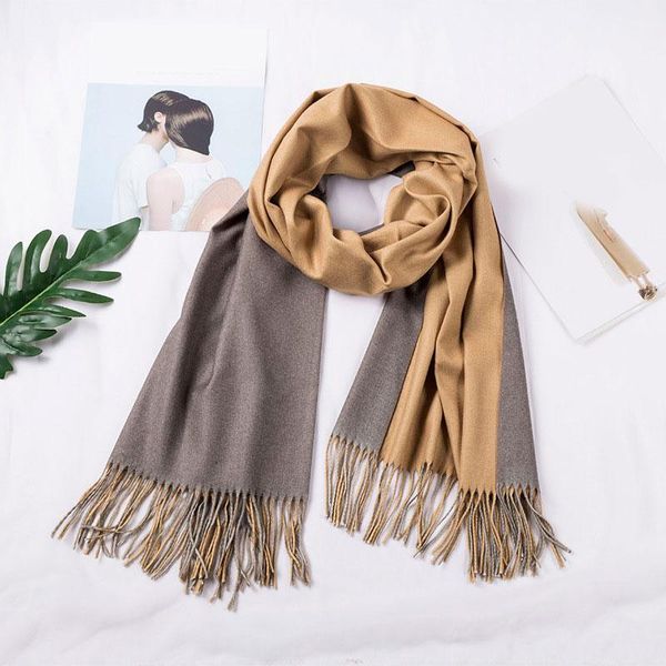 double sided scarves for women winter shawls tassels scarves neck headband hijabs stoles lady pure blanket cashmere scarf, Blue;gray
double sided scarves for women winter shawls tassels scarves neck headband hijabs stoles lady pure blanket cashmere scarf, Blue;gray