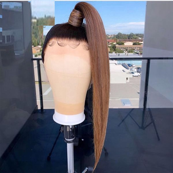 ombre brown color synthetic lace front wigs silky straight long for black women preplucked high temperature ing, Black;brown
ombre brown color synthetic lace front wigs silky straight long for black women preplucked high temperature ing, Black;brown