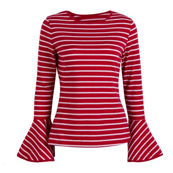 women t shirts women ladies summer striped t shirt long sleeve casual shirts flare slim autumn women clothing, White
women t shirts women ladies summer striped t shirt long sleeve casual shirts flare slim autumn women clothing, White