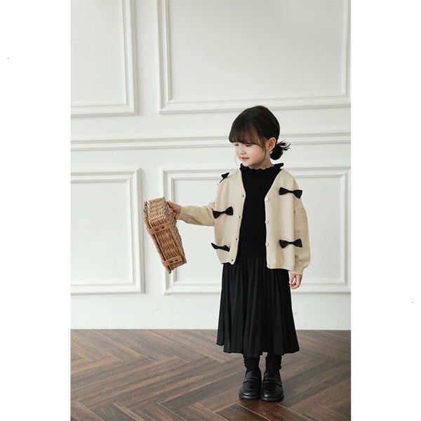 coat girls' sweater autumn baby new korean knitted cardigan children's loose long sve b3l1, Black
coat girls' sweater autumn baby new korean knitted cardigan children's loose long sve b3l1, Black