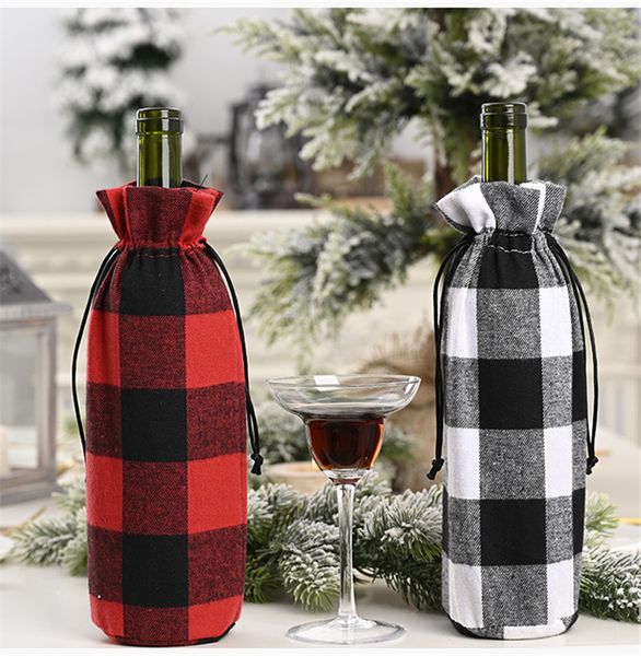 christmas black red grids drawstring winebottle cover fashion balck white grids wine bottle covers festival party home decoration e102104, Blue
christmas black red grids drawstring winebottle cover fashion balck white grids wine bottle covers festival party home decoration e102104, Blue