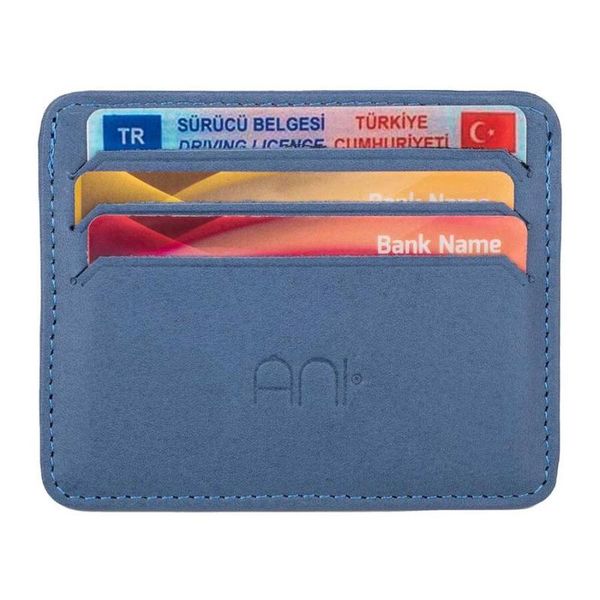 men's blue real leather very thin card holder made in turkey, Brown;gray 
men's blue real leather very thin card holder made in turkey, Brown;gray