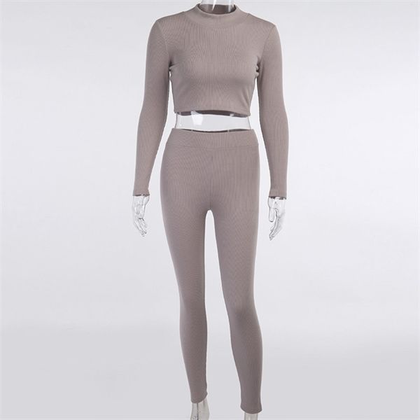 2020 winter women sport fitness 2 two piece outfits long sleeve crop tshirt leggings pants set solid knitted tracksuit c0122, Gray
2020 winter women sport fitness 2 two piece outfits long sleeve crop tshirt leggings pants set solid knitted tracksuit c0122, Gray