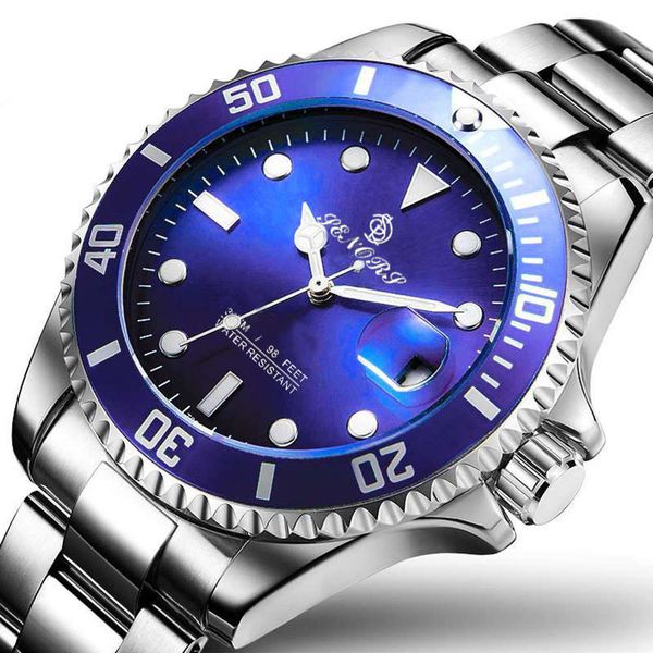 ghost green water senors steel swiss men's automatic waterproof luminous watch, Slivery;brown
ghost green water senors steel swiss men's automatic waterproof luminous watch, Slivery;brown