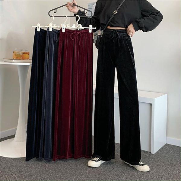 pants women velvet harajuku plus size high waist streetwear womens long trousers loose autumn all-match female, Black;white
pants women velvet harajuku plus size high waist streetwear womens long trousers loose autumn all-match female, Black;white