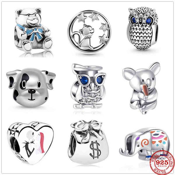 new original owl puppy charm pandora bead family love fit bracelet necklace trinket diy women jewelry 2021, Silver
new original owl puppy charm pandora bead family love fit bracelet necklace trinket diy women jewelry 2021, Silver
