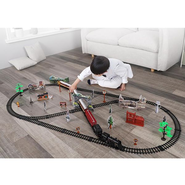 classic electric toy rails train railway kit professional vehicle circuit model interactive children present
classic electric toy rails train railway kit professional vehicle circuit model interactive children present