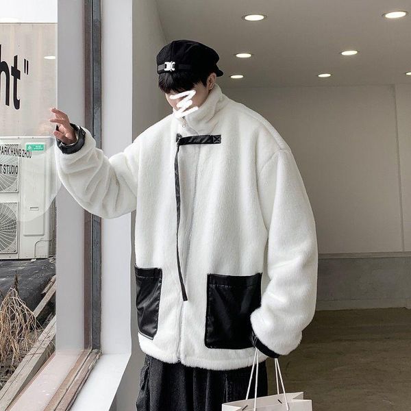 men's down & parkas 2021 winter waterproof fur snow jackets casual coats loose fashion pu leather warm cotton-padded clothes m-2xl, Black
men's down & parkas 2021 winter waterproof fur snow jackets casual coats loose fashion pu leather warm cotton-padded clothes m-2xl, Black