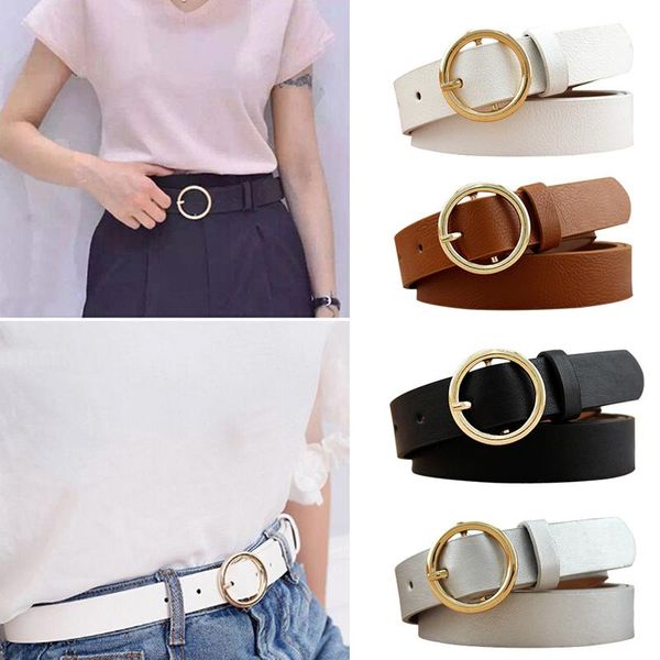 1pcs boho women lady vintage metal leather round buckle waist belt waistband, Black;brown
1pcs boho women lady vintage metal leather round buckle waist belt waistband, Black;brown