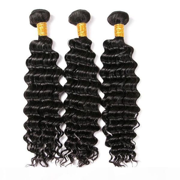 deep wave brazilian hair weaves 100% unprocessed curly human hair extensions 3bundles brazilian human hair weft wholesale price, Black
deep wave brazilian hair weaves 100% unprocessed curly human hair extensions 3bundles brazilian human hair weft wholesale price, Black