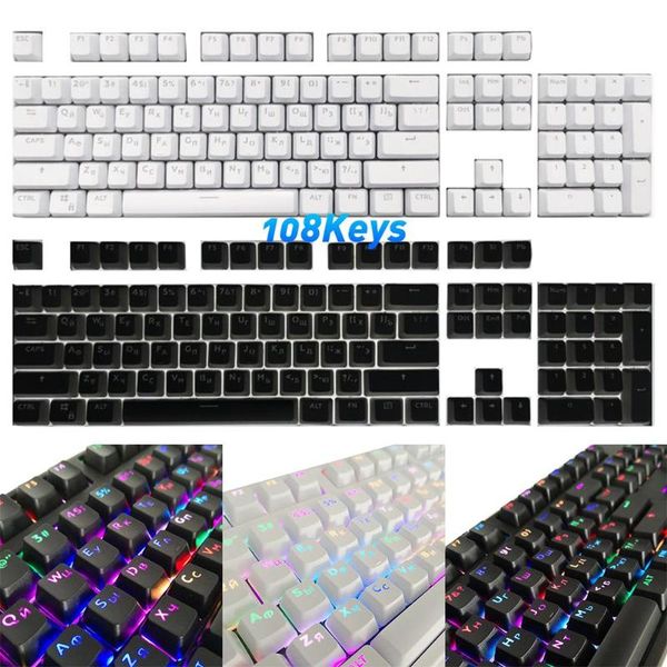 keyboards 108pcs stylish backlight keycaps replacement in russian for mechanical keyboard
keyboards 108pcs stylish backlight keycaps replacement in russian for mechanical keyboard