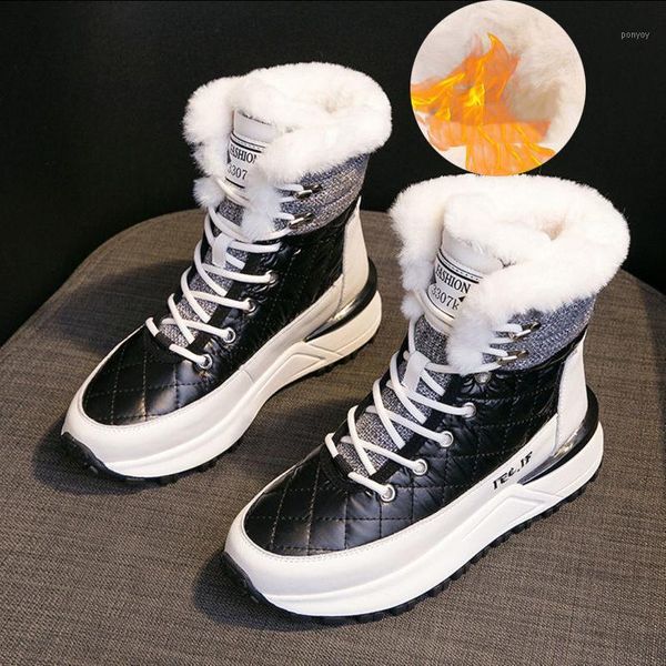 winter boots waterproof snow boots woman plus velvet keep warm sneakers women platform shoes outdoor non-slip short1, Black
winter boots waterproof snow boots woman plus velvet keep warm sneakers women platform shoes outdoor non-slip short1, Black