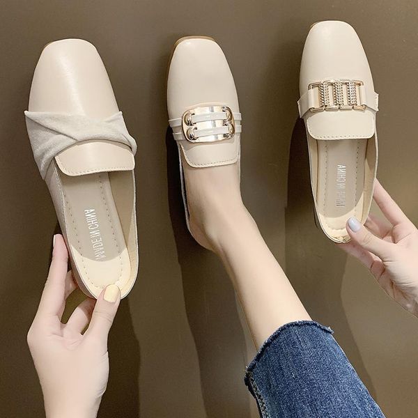women shoes 2020 autumn new flat bottomed low heel square head women's shoes, half drag, lazy people wear baotou
women shoes 2020 autumn new flat bottomed low heel square head women's shoes, half drag, lazy people wear baotou
