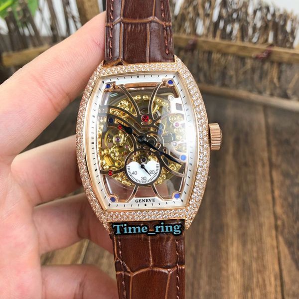edition 8880 b sg sqt skeleton dial rose gold diamond case automatic mechanical movement mens watch brown leather strap sport watches, Slivery;brown
edition 8880 b sg sqt skeleton dial rose gold diamond case automatic mechanical movement mens watch brown leather strap sport watches, Slivery;brown