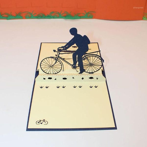 greeting card creative diy paper cut up bicycle greeting card 3d handmade riding a bike father's day gift cards with envelope1
greeting card creative diy paper cut up bicycle greeting card 3d handmade riding a bike father's day gift cards with envelope1
