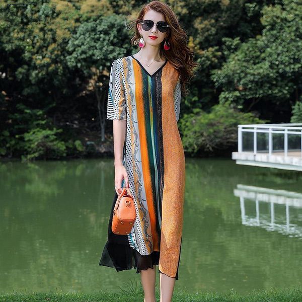 women 2020 summer retro slim elegant dresses female casual floral print v-neck dress half sleeve ladies vintage vestidos s1121, White;black
women 2020 summer retro slim elegant dresses female casual floral print v-neck dress half sleeve ladies vintage vestidos s1121, White;black