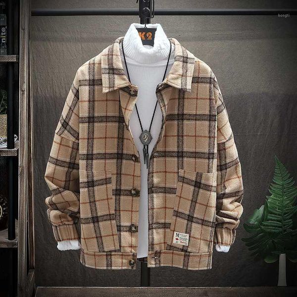 singleroad woolen coats jackets men 2020 new autumn winter retro casual wool plaid coat male fashion jacket korean streetwear1, Black
singleroad woolen coats jackets men 2020 new autumn winter retro casual wool plaid coat male fashion jacket korean streetwear1, Black