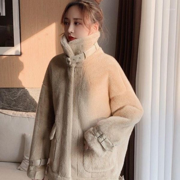 women winter new fashion fake jackets short solid color faux fur coats ladies loose warm outwears1, Black
women winter new fashion fake jackets short solid color faux fur coats ladies loose warm outwears1, Black