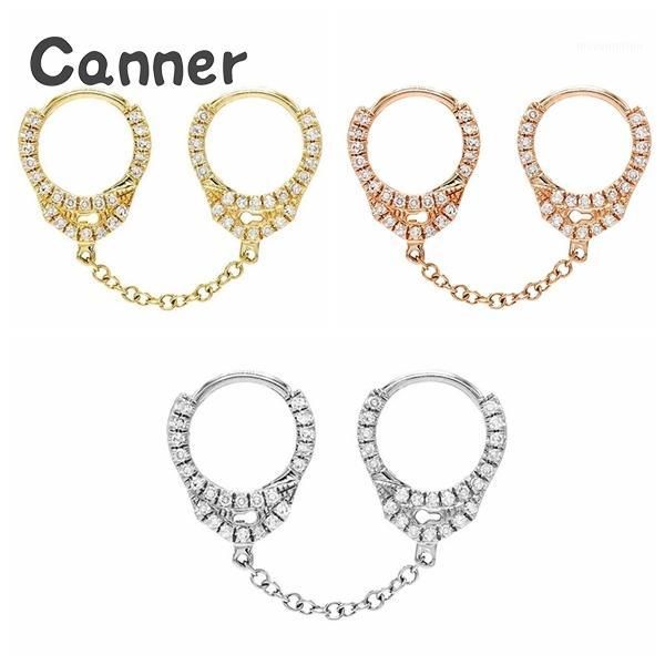 canner creative handcuffs square zircon crystals hoop earrings for women men punk earrings 925 sterling silver jewelry orecchini1, Golden;silver
canner creative handcuffs square zircon crystals hoop earrings for women men punk earrings 925 sterling silver jewelry orecchini1, Golden;silver