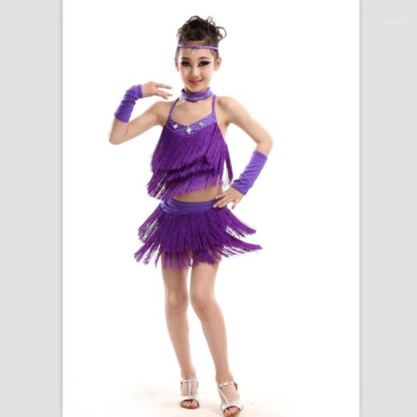 new girls latin dance skirt game performance children's dance clothing tassel costumes children's exercise clothing1, Black;red
new girls latin dance skirt game performance children's dance clothing tassel costumes children's exercise clothing1, Black;red