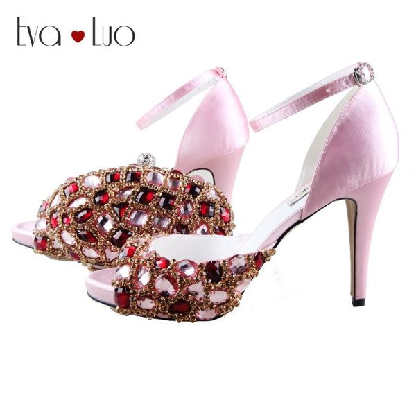 bs982 dhl custom made pink winered crystal shoes with matching bag set bridal wedding shoes dress pumps women high heel, Black
bs982 dhl custom made pink winered crystal shoes with matching bag set bridal wedding shoes dress pumps women high heel, Black