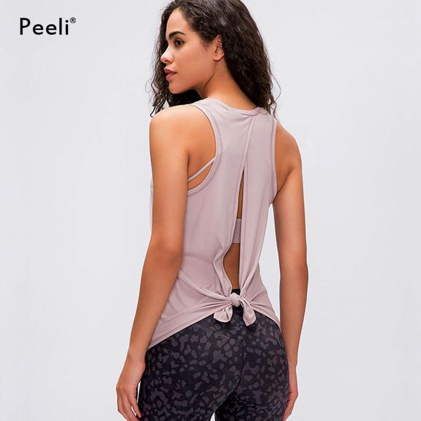 running jerseys peeli back open sport vest women loose fit solid yoga fitness shirts breathable o-neck gym athletic tank xs-xl, Black;blue
running jerseys peeli back open sport vest women loose fit solid yoga fitness shirts breathable o-neck gym athletic tank xs-xl, Black;blue