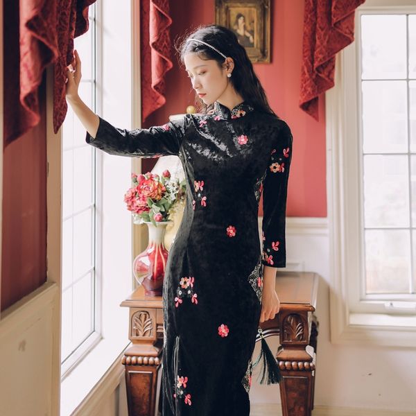 новое платье осени и cheongsam платья для женщин женской одежды зимы женщин wearwinter 2020improved cheongsam skirtheavy работа вышивка с, Black;gray
новое платье осени и cheongsam платья для женщин женской одежды зимы женщин wearwinter 2020improved cheongsam skirtheavy работа вышивка с, Black;gray