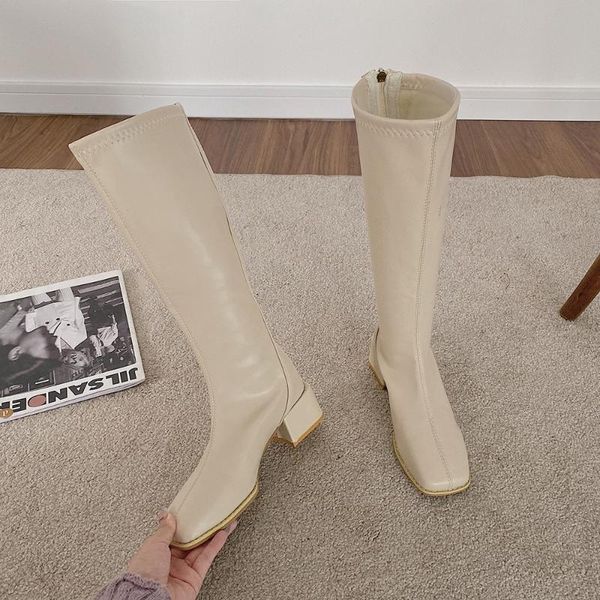 boots square toe thick heel women's shoes 2021 autumn and winter fashion but knee high knight, Black
boots square toe thick heel women's shoes 2021 autumn and winter fashion but knee high knight, Black