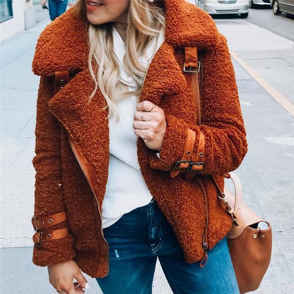 women's fur & faux women coats and jackets fluffy fleece jacket female fashion slim short coat plus size bomber chaqueta mujer1, Black
women's fur & faux women coats and jackets fluffy fleece jacket female fashion slim short coat plus size bomber chaqueta mujer1, Black