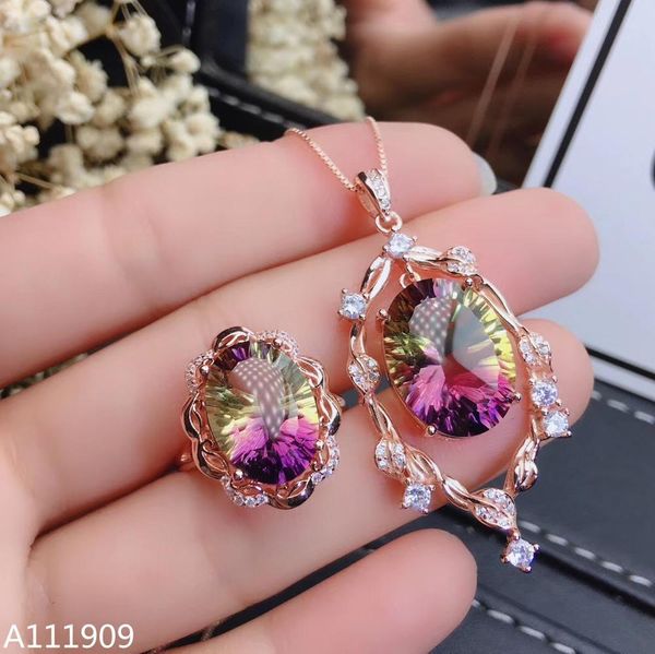 kjjeaxcmy boutique jewelry 925 sterling silver inlaid ametrine necklace pendant ring women's set 201006
kjjeaxcmy boutique jewelry 925 sterling silver inlaid ametrine necklace pendant ring women's set 201006