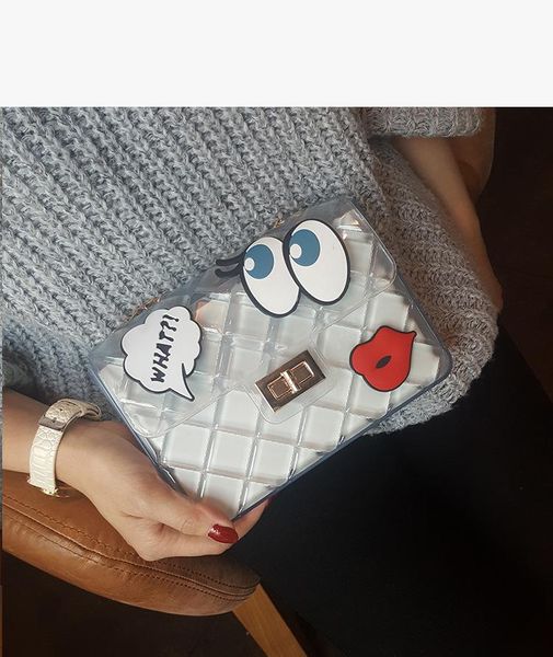 new summer cartoon big eyes handbag chain small jelly bag women candy color handbag clear messenger bag
new summer cartoon big eyes handbag chain small jelly bag women candy color handbag clear messenger bag