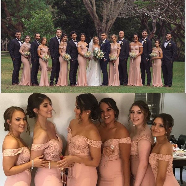 2021 new african blush pink mermaid bridesmaid dresses off shoulder lace garden long plus size maid of honor gowns wedding guest dress, White;pink
2021 new african blush pink mermaid bridesmaid dresses off shoulder lace garden long plus size maid of honor gowns wedding guest dress, White;pink