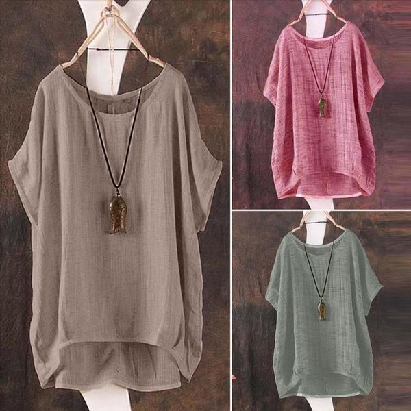 plus size s 5l linen bat short sleeved womens casual loose thin section shirt pullover ropa de mujer, White
plus size s 5l linen bat short sleeved womens casual loose thin section shirt pullover ropa de mujer, White