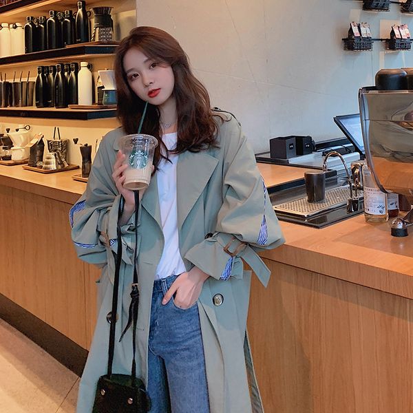 2021 new autumn female trench coat high street women clothes loose outerwear woman patchwork chic long windbreaker with belt y173 ben3, Tan;black
2021 new autumn female trench coat high street women clothes loose outerwear woman patchwork chic long windbreaker with belt y173 ben3, Tan;black