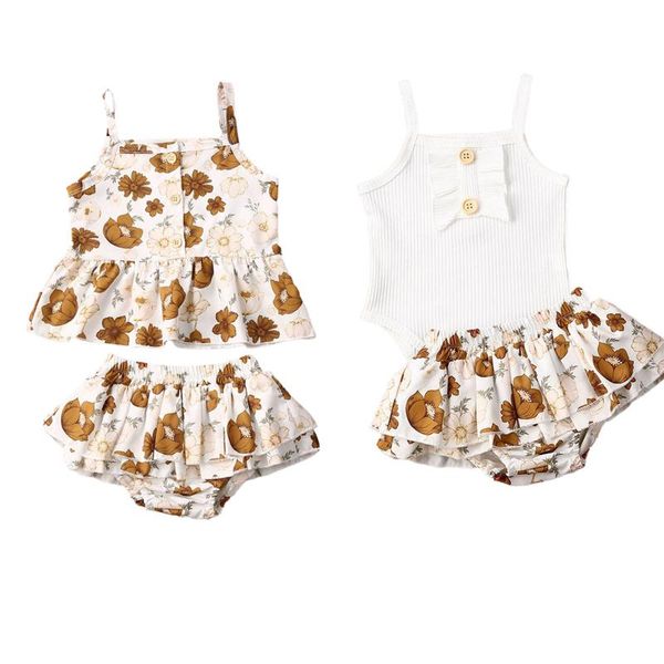 clothing sets infant baby girls boys clothes 2pcs flowers print sleeveless romper +ruffles shorts 2 style, White
clothing sets infant baby girls boys clothes 2pcs flowers print sleeveless romper +ruffles shorts 2 style, White