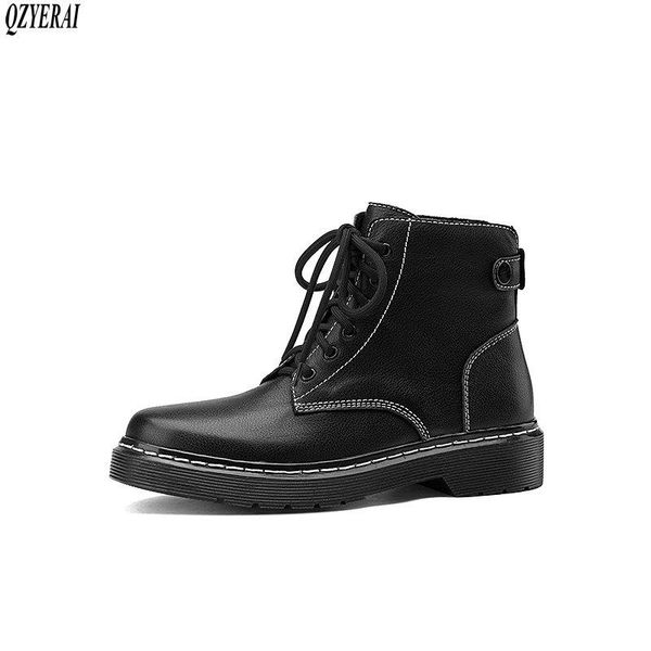 boots women ankle genuine leather black motorcycle 2021 autumn winter cowhide shoes
boots women ankle genuine leather black motorcycle 2021 autumn winter cowhide shoes