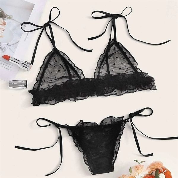 new conjuntos ropa interior para mujer, sujetador sin aros encaje malla puntos, lencera vendaje, traje de tanga negro, Black;white
new conjuntos ropa interior para mujer, sujetador sin aros encaje malla puntos, lencera vendaje, traje de tanga negro, Black;white