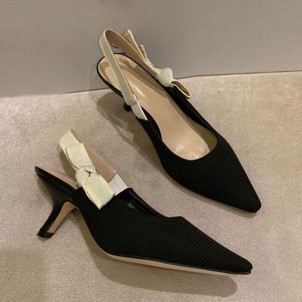 spring and summer fairy high heels new pointed fashion women's shoes stiletto tide canvas shoes baotou etiquette bridesmaid shoes women, Black
spring and summer fairy high heels new pointed fashion women's shoes stiletto tide canvas shoes baotou etiquette bridesmaid shoes women, Black