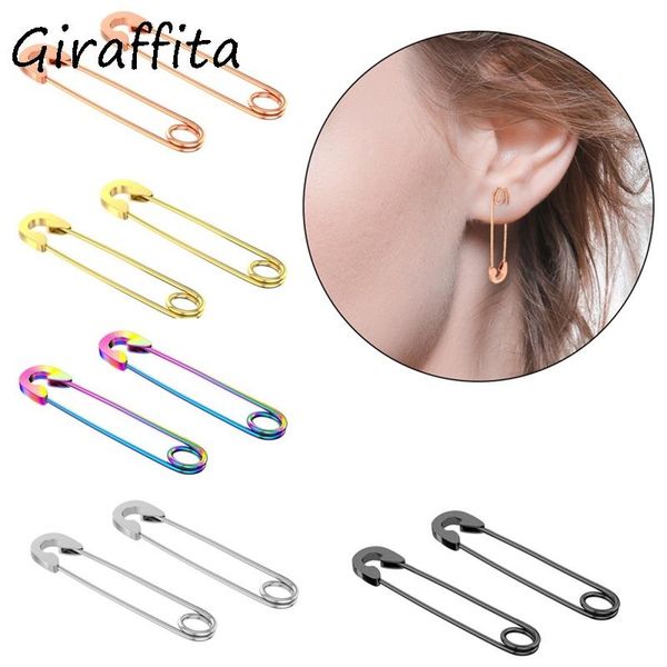 stud stainless steel punk pin earrings unique design paperclip safety fashion elegant women man rock piercing, Golden;silver
stud stainless steel punk pin earrings unique design paperclip safety fashion elegant women man rock piercing, Golden;silver