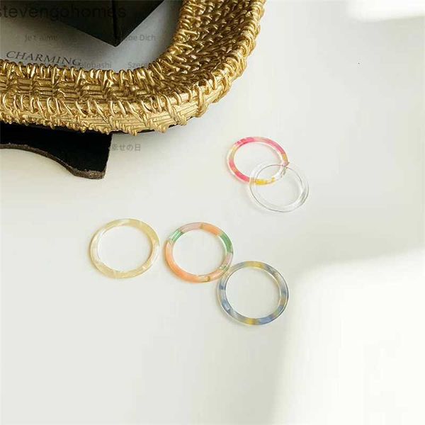size korean acetic acid one transparent color plate ring, girls' ins ring, Silver 
size korean acetic acid one transparent color plate ring, girls' ins ring, Silver