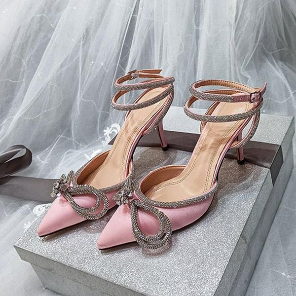 high heels bowknot fashion women sandals glitter rhinestones female pumps crystal summer ladies shoes thin heel party shoes, Black
high heels bowknot fashion women sandals glitter rhinestones female pumps crystal summer ladies shoes thin heel party shoes, Black
