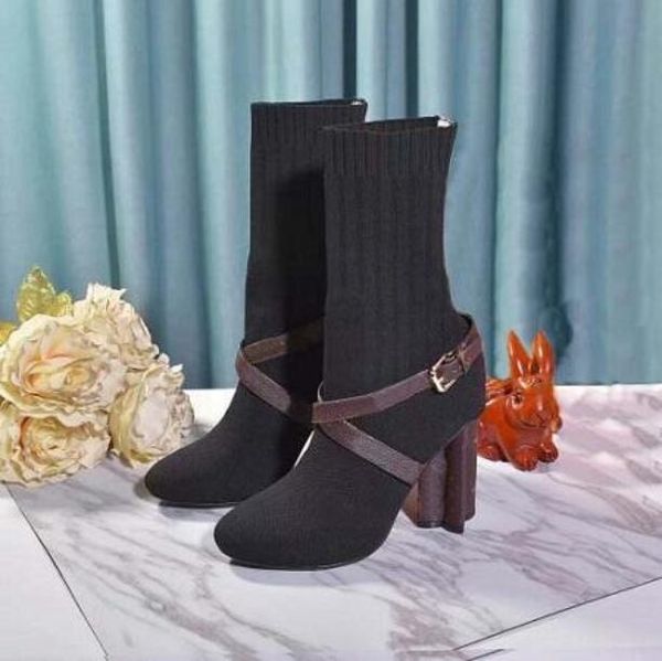 2021 fashion winter knitted elastic boots thick heels woman shoes high heel boots fashion outdoors socks boots high boot, Black
2021 fashion winter knitted elastic boots thick heels woman shoes high heel boots fashion outdoors socks boots high boot, Black