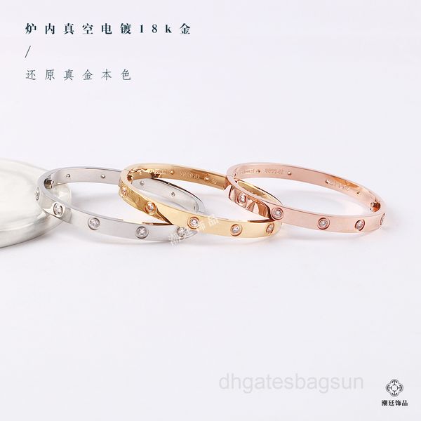 kajia five generation ten diamond love bracelet titanium steel furnace vacuum plating 18 gold bracelet 1q2d, Black
kajia five generation ten diamond love bracelet titanium steel furnace vacuum plating 18 gold bracelet 1q2d, Black