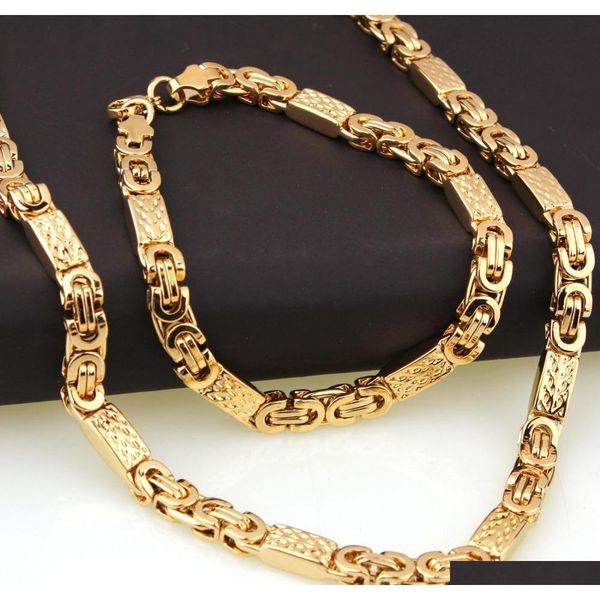 6mm 8mm 11mm wide gold color flat byzantine chain necklace&bracelet jewelry sets for men's stainless steel gift 8-28 inches kfw2y, Silver
6mm 8mm 11mm wide gold color flat byzantine chain necklace&bracelet jewelry sets for men's stainless steel gift 8-28 inches kfw2y, Silver