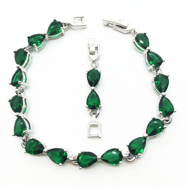 women fashion jewelry bracelets 10kt white gold filled zircon green stone lady's bracelet bow design for new arrival, Black
women fashion jewelry bracelets 10kt white gold filled zircon green stone lady's bracelet bow design for new arrival, Black