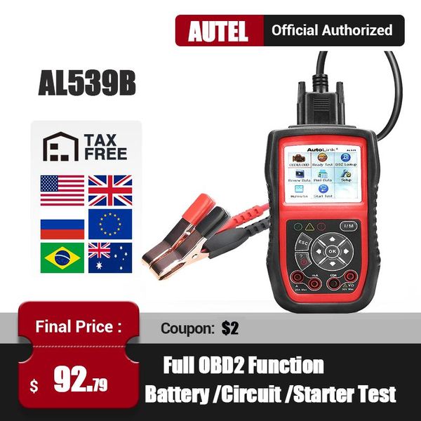 code readers & scan tools autel al539b obd2 scanner automotive electrical test tool for car diagnostic eobd obd 2 reader pk al539
code readers & scan tools autel al539b obd2 scanner automotive electrical test tool for car diagnostic eobd obd 2 reader pk al539
