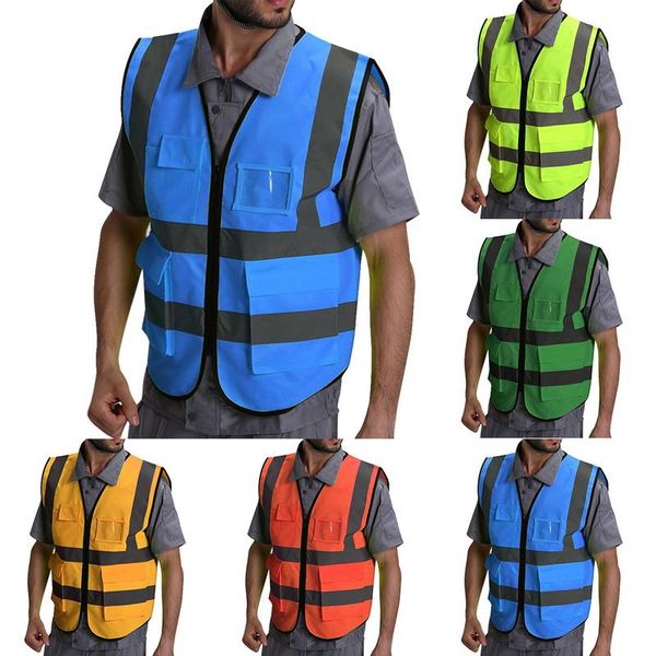 men's vests fashion outdoor work useful tool men women safety vest high visibility reflective jacket security waistcoat fluorescent, Black;white
men's vests fashion outdoor work useful tool men women safety vest high visibility reflective jacket security waistcoat fluorescent, Black;white