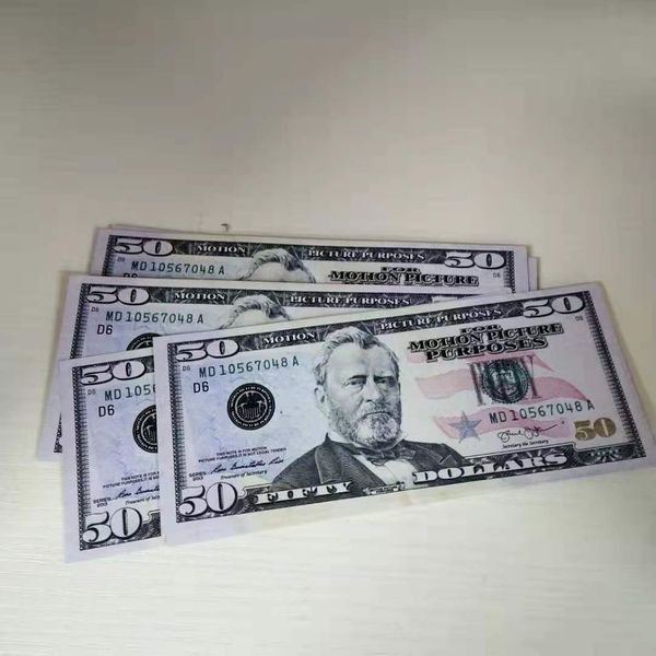 us dollars realistic pretend money 50 usd bills fake movie money counterfeit frank toys prop 100 pcs/pack
us dollars realistic pretend money 50 usd bills fake movie money counterfeit frank toys prop 100 pcs/pack
