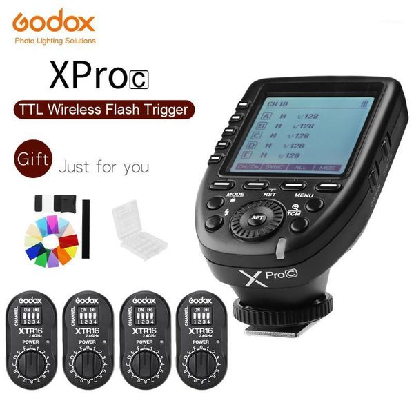 godox xpro-c e-ttl 2.4g wireless high speed sync 1/8000s x system high-speed flash trigger + 4x xtr-16 for eos cameras1
godox xpro-c e-ttl 2.4g wireless high speed sync 1/8000s x system high-speed flash trigger + 4x xtr-16 for eos cameras1