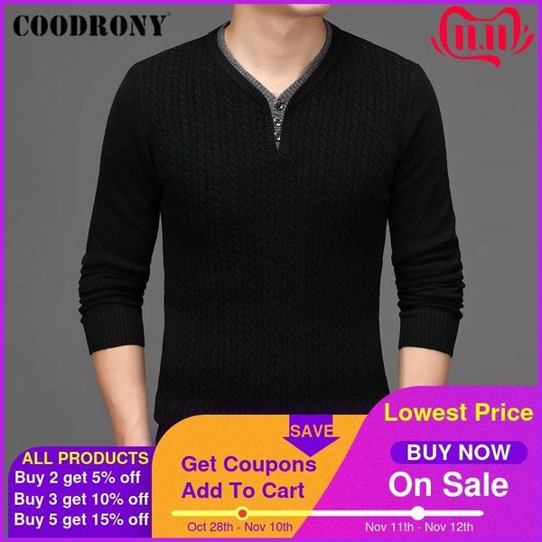men's sweaters coodrony winter thick warm soft pure merino wool sweater men henry collar pull homme fashion cashmere pullover c3, White;black
men's sweaters coodrony winter thick warm soft pure merino wool sweater men henry collar pull homme fashion cashmere pullover c3, White;black